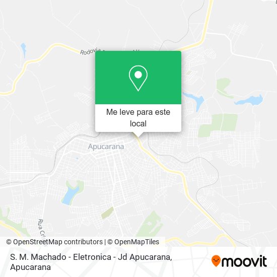 S. M. Machado - Eletronica - Jd Apucarana mapa