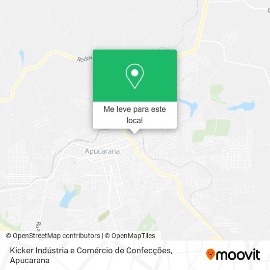 Kicker Indústria e Comércio de Confecções mapa