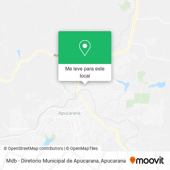 Mdb - Diretorio Municipal de Apucarana mapa