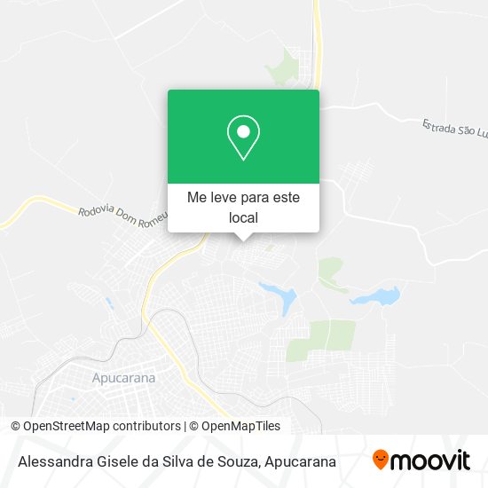 Alessandra Gisele da Silva de Souza mapa