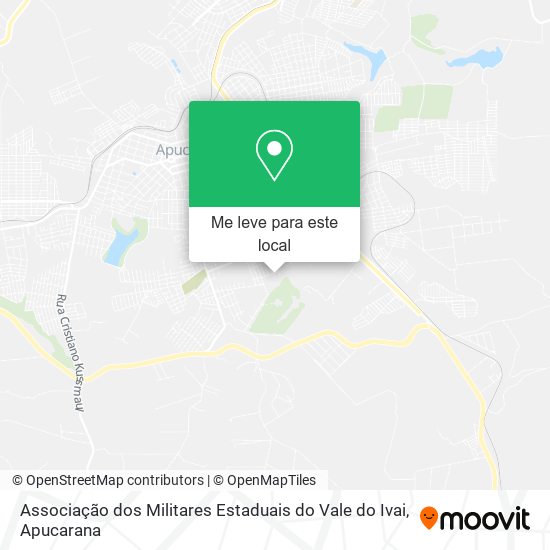 Associação dos Militares Estaduais do Vale do Ivai mapa