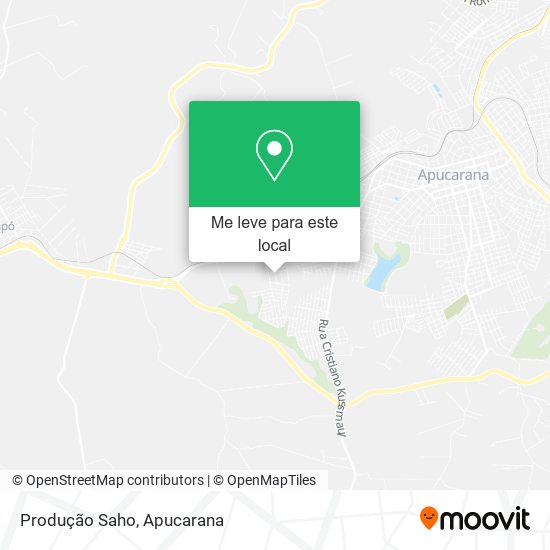 Produção Saho mapa