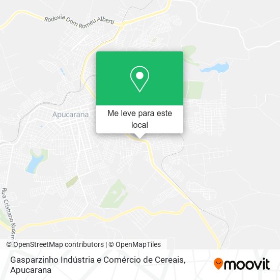 Gasparzinho Indústria e Comércio de Cereais mapa