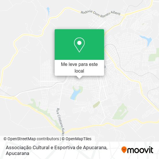 Associação Cultural e Esportiva de Apucarana mapa