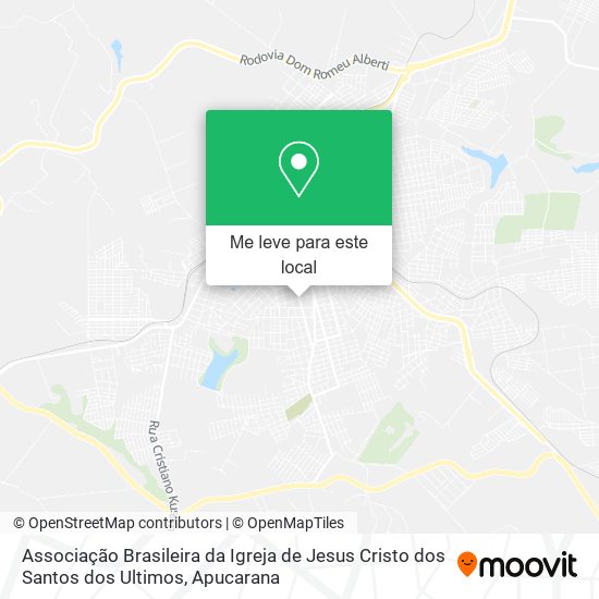 Associação Brasileira da Igreja de Jesus Cristo dos Santos dos Ultimos mapa