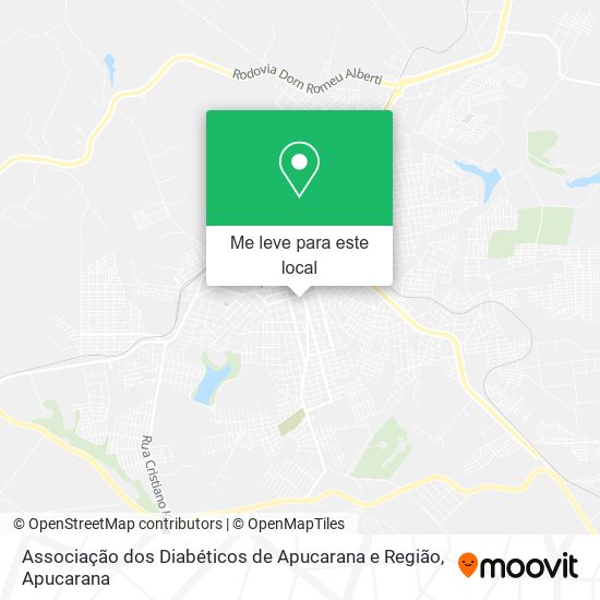 Associação dos Diabéticos de Apucarana e Região mapa