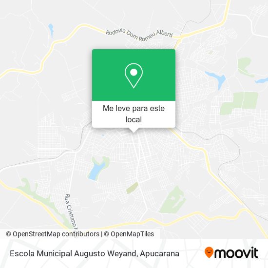 Escola Municipal Augusto Weyand mapa