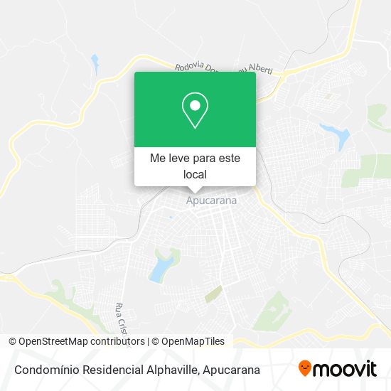 Condomínio Residencial Alphaville mapa