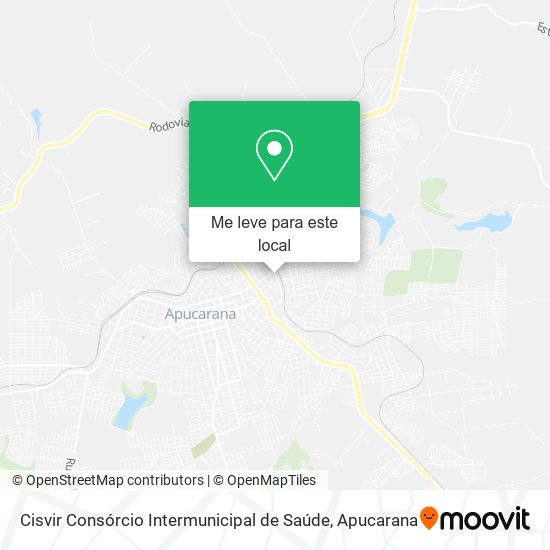 Cisvir Consórcio Intermunicipal de Saúde mapa