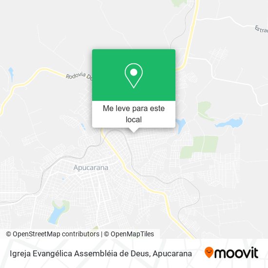 Igreja Evangélica Assembléia de Deus mapa