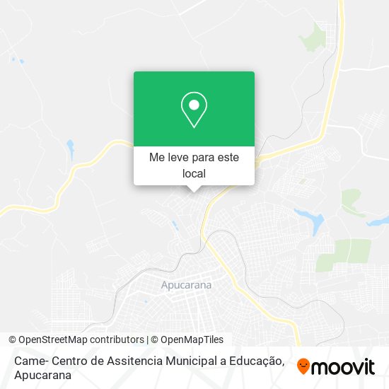 Came- Centro de Assitencia Municipal a Educação mapa