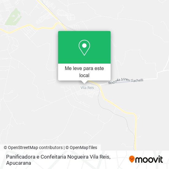 Panificadora e Confeitaria Nogueira Vila Reis mapa