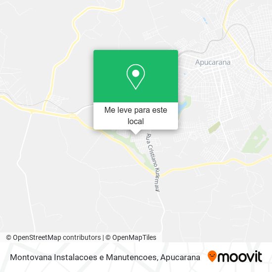 Montovana Instalacoes e Manutencoes mapa