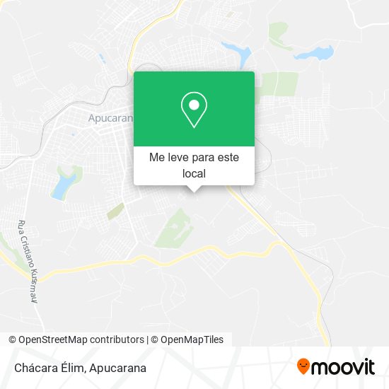 Chácara Élim mapa