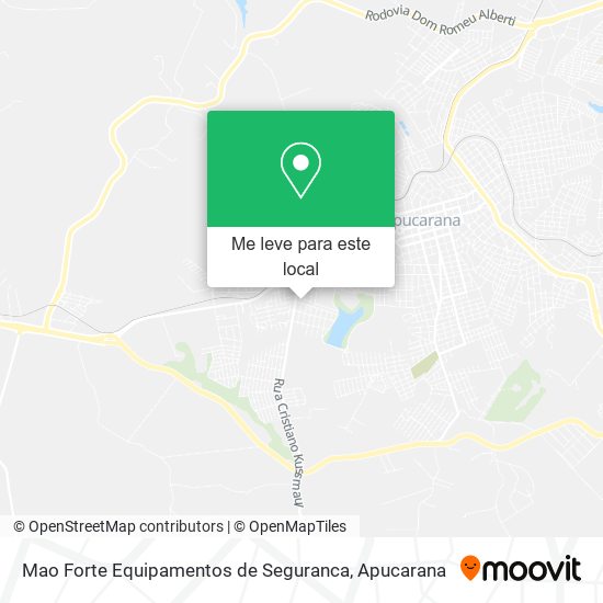 Mao Forte Equipamentos de Seguranca mapa