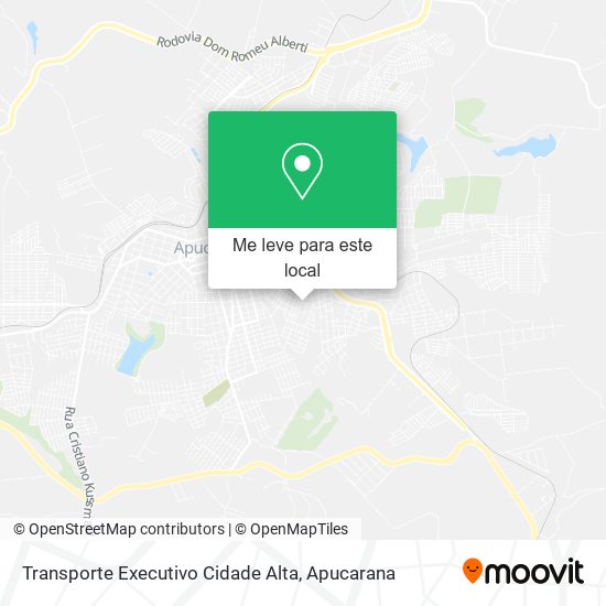 Transporte Executivo Cidade Alta mapa