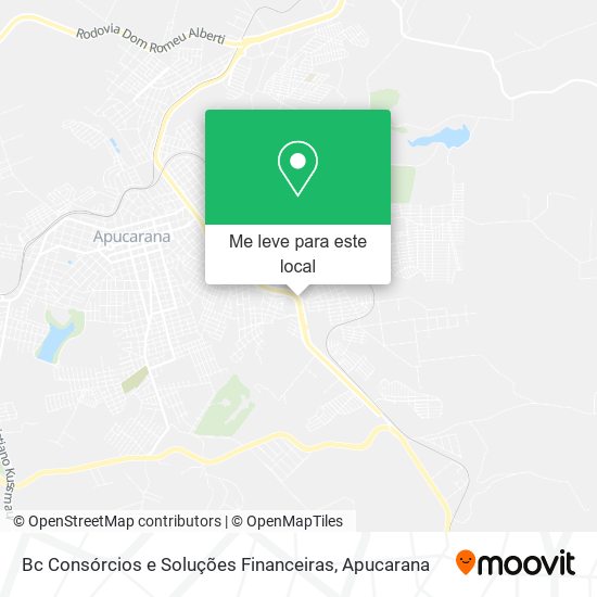 Bc Consórcios e Soluções Financeiras mapa