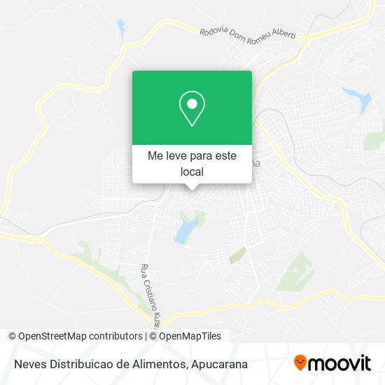 Neves Distribuicao de Alimentos mapa