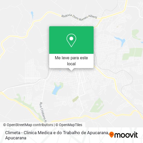Climeta - Clinica Medica e do Trabalho de Apucarana mapa