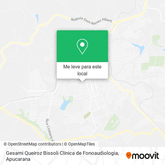 Gesami Queíroz Bissoli Clínica de Fonoaudiologia mapa