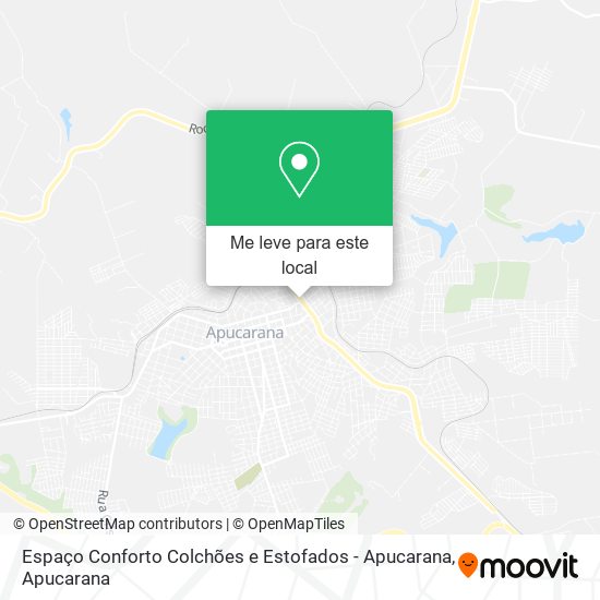 Espaço Conforto Colchões e Estofados - Apucarana mapa