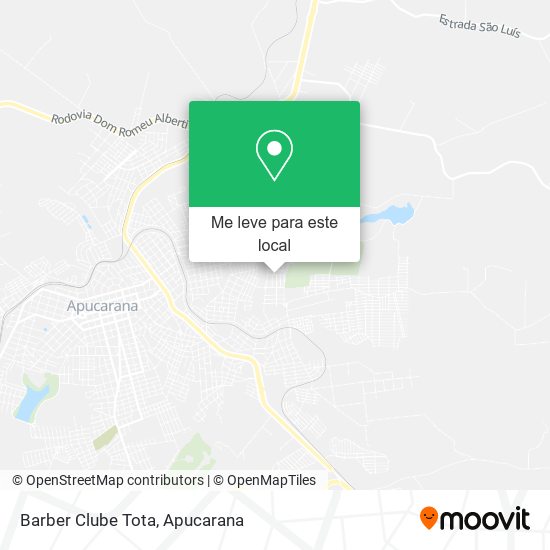 Barber Clube Tota mapa