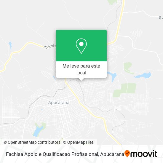 Fachisa Apoio e Qualificacao Profissional mapa