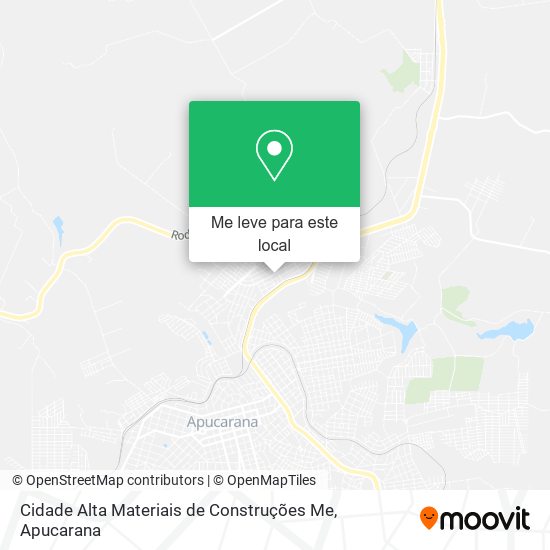 Cidade Alta Materiais de Construções Me mapa