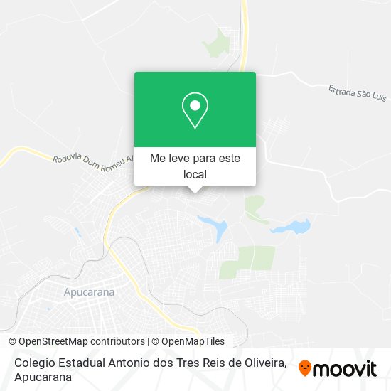 Colegio Estadual Antonio dos Tres Reis de Oliveira mapa