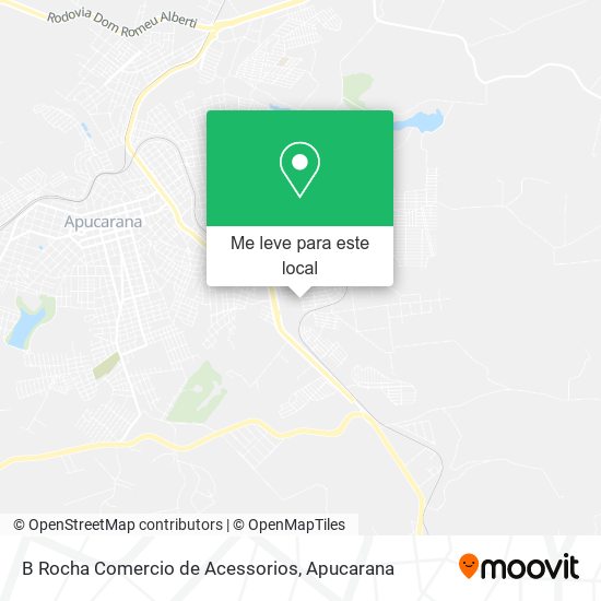 B Rocha Comercio de Acessorios mapa