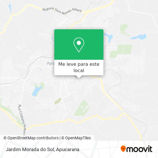 Jardim Morada do Sol mapa