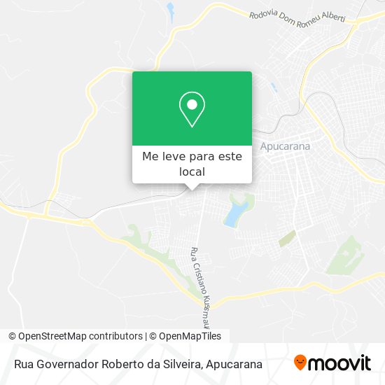 Rua Governador Roberto da Silveira mapa