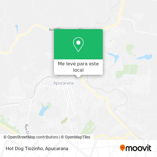 Hot Dog Tiozinho mapa