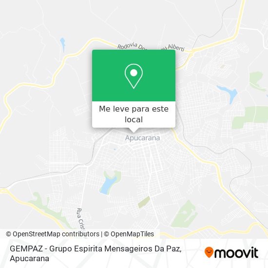 GEMPAZ - Grupo Espirita Mensageiros Da Paz mapa