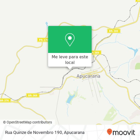 Rua Quinze de Novembro 190 mapa