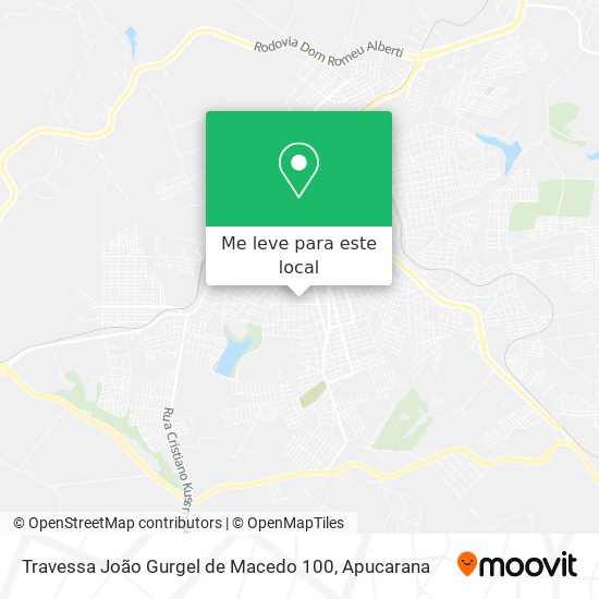 Travessa João Gurgel de Macedo 100 mapa