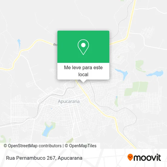 Rua Pernambuco 267 mapa