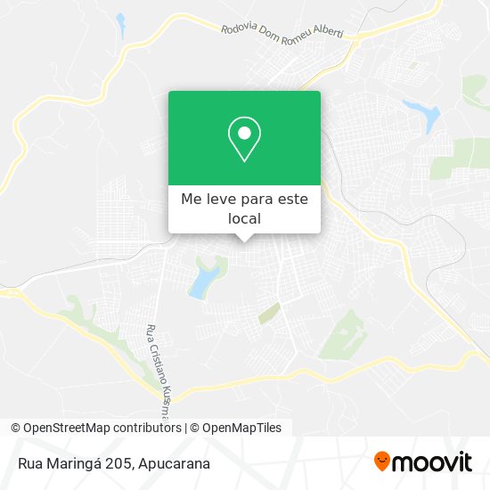 Rua Maringá 205 mapa