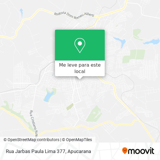 Rua Jarbas Paula Lima 377 mapa
