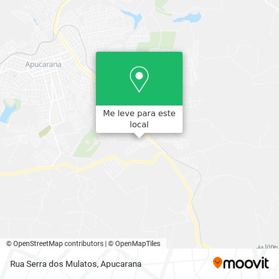 Rua Serra dos Mulatos mapa