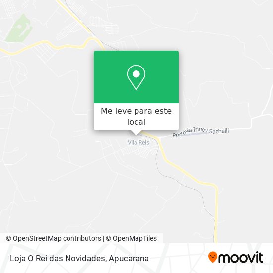 Loja O Rei das Novidades mapa