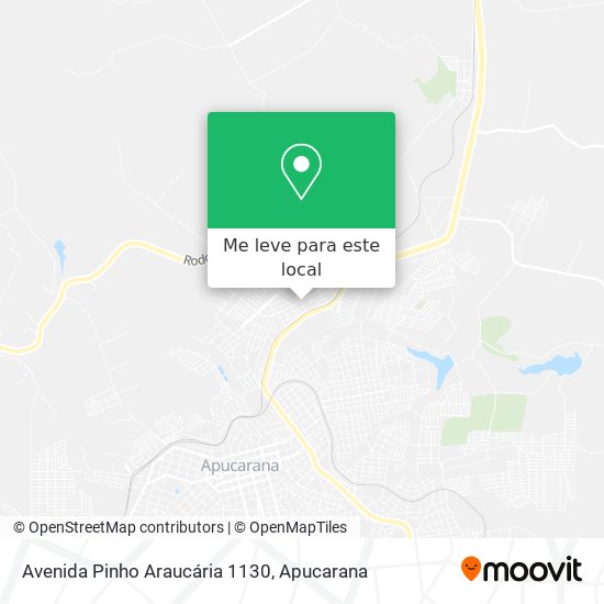 Avenida Pinho Araucária 1130 mapa