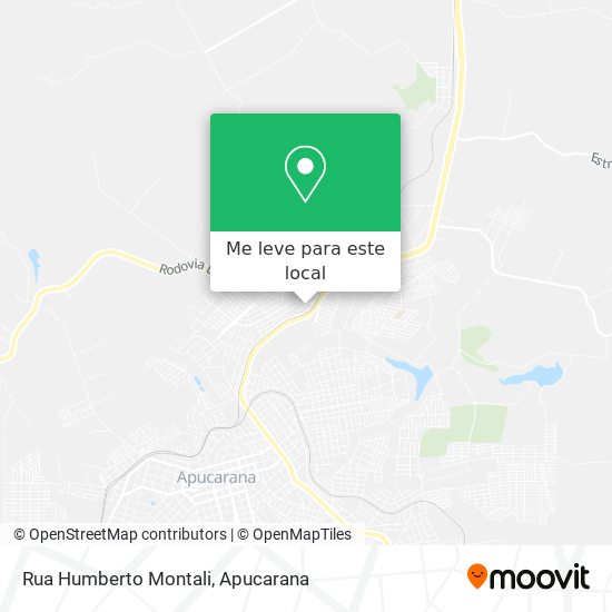 Rua Humberto Montali mapa