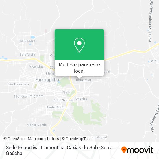 Sede Esportiva Tramontina mapa