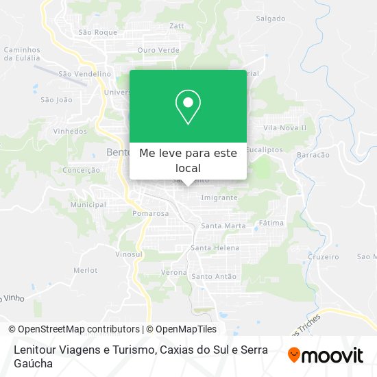 Lenitour Viagens e Turismo mapa