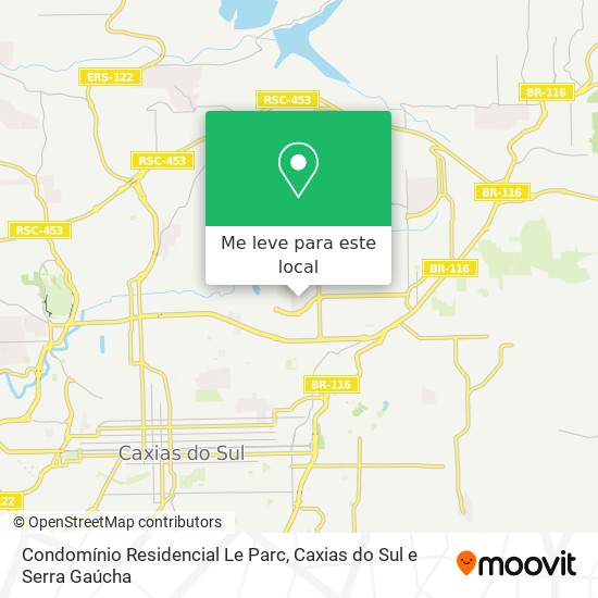 Condomínio Residencial Le Parc mapa