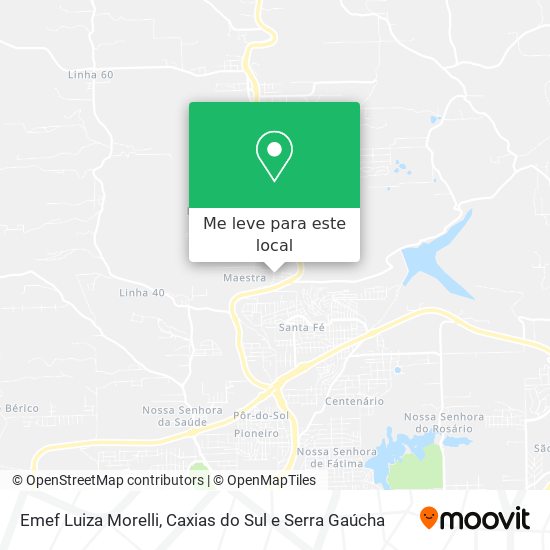 Emef Luiza Morelli mapa