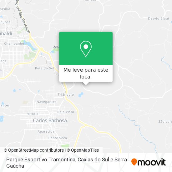 Parque Esportivo Tramontina mapa