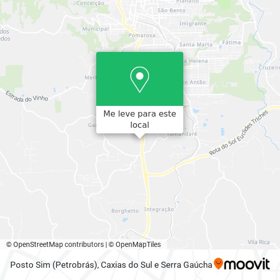 Posto Sim (Petrobrás) mapa