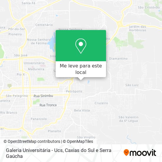 Galeria Universitária - Ucs mapa